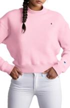 Women's Champion Mock Neck Reverse Panel Crop Sweatshirt