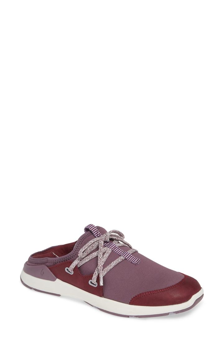 Women's Olukai Miki Li Convertible Sneaker .5 M - Burgundy