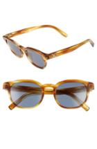 Men's Salvatore Ferragamo 866s 50mm Sunglasses - Striped Brown