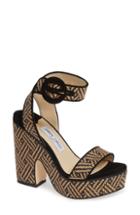 Women's Jimmy Choo Aimee Platform Ankle Strap Sandal Us / 37eu - Black