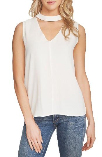 Women's 1.state Choker Tank - White