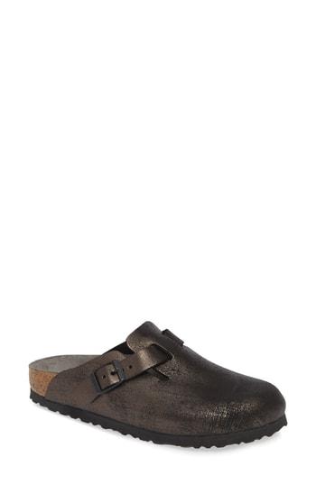 Women's Birkenstock Boston Soft Footbed Clog -5.5us / 36eu B - Black