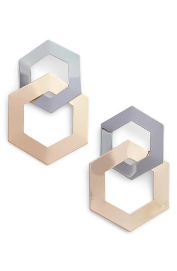 Women's Tasha Interlocking Hexagon Earrings