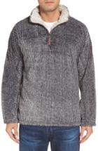 Men's True Grit Frosty Cord Pile Quarter Zip Pullover - Black