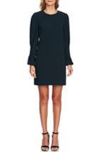 Women's Cece Flutter Sleeve Crepe Shift Dress - Green
