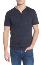 Men's John Varvatos Star Usa Fit Henley, Size Small - Blue