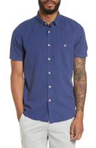 Men's Ted Baker London Shrwash Modern Slim Fit Sport Shirt (m) - Blue