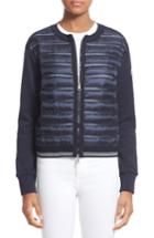 Women's Moncler Quilted Down Front Knit Cardigan