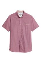 Men's Ted Baker London Wonky Trim Fit Oxford Sport Shirt (m) - Pink