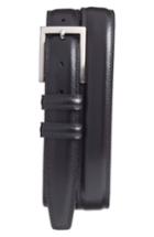 Men's Torino Belts Aniline Leather Belt - Black