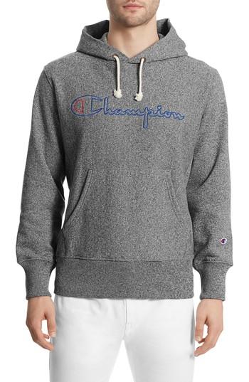Men's Champion Jaspe Hoodie - Black