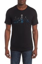 Men's Casual Industrees Seattle Lights Fade Graphic T-shirt