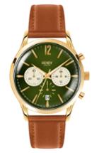 Men's Henry London Chiswick Chronograph Leather Strap Watch, 41mm
