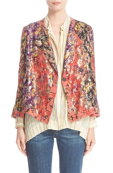 Women's Etro 'kimono' Floral Jacquard Jacket