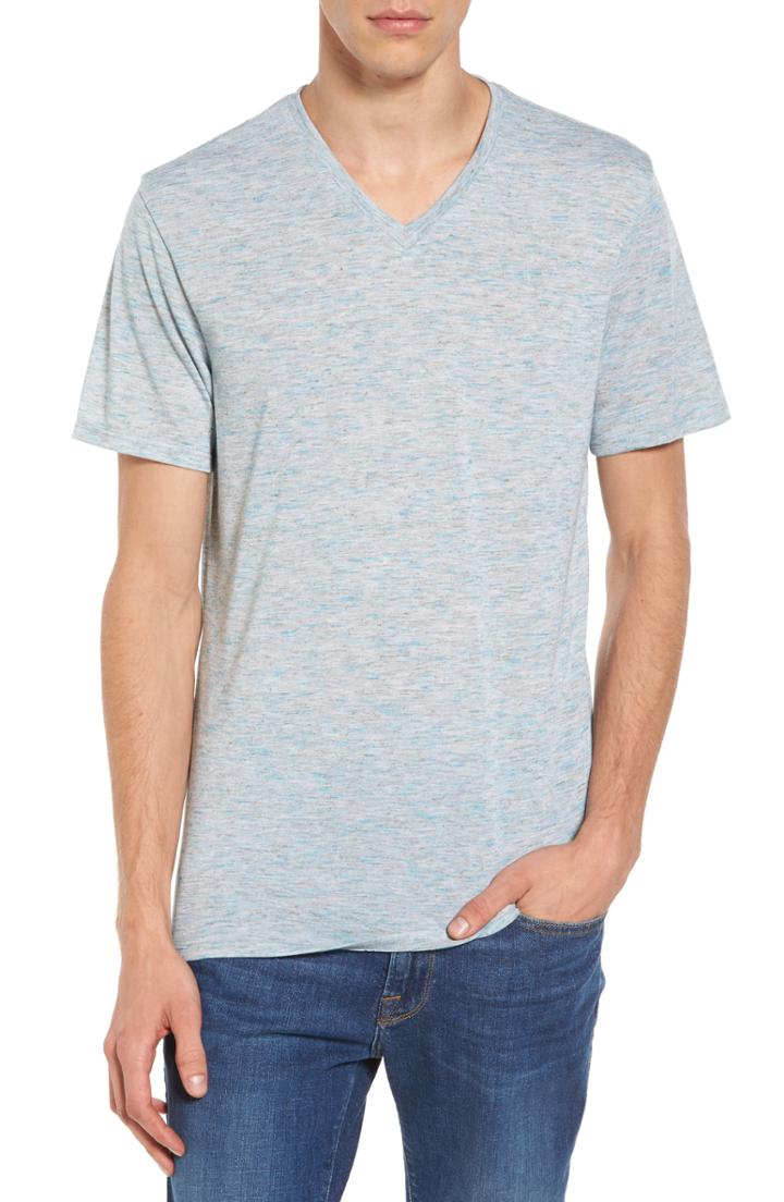 Men's The Rail Streaky V-neck T-shirt, Size - White
