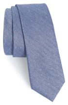 Men's Calibrate Dot Silk Blend Skinny Tie, Size - Blue/green