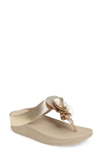 Women's Fitflop(tm) Florrie Sandal M - Metallic