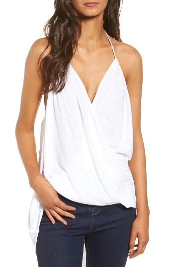 Women's Michelle By Comune Altamont Surplice Halter Tank - White