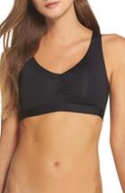 Women's Becca Color Splash Twist Back Bikini Top D - Black