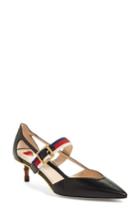 Women's Gucci Unia Stripe Pump .5us / 38.5eu - Black
