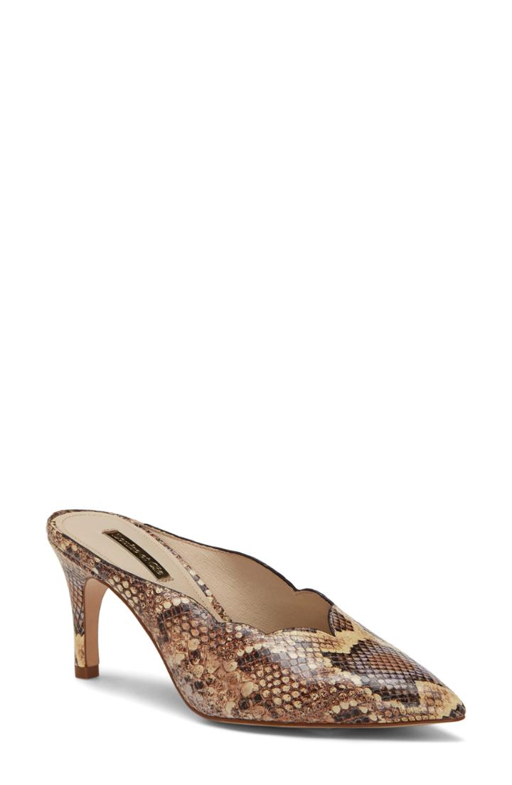 Women's Louise Et Cie Kirina Scalloped Mule M - Beige