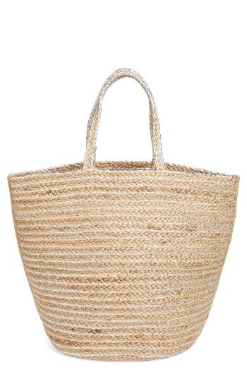 Shiraleah Veronica Metallic Woven Tote - Metallic