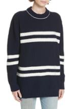 Women's & Daughter Tieve Stripe Cashmere & Cotton Sweater - Blue