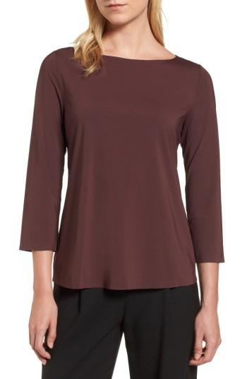 Women's Emerson Rose Three Quarter Sleeve Top - Burgundy