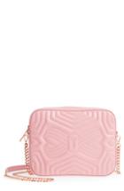 Ted Baker London Quilted Leather Camera Bag - Pink