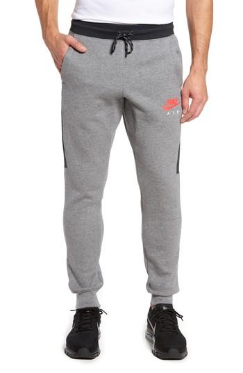Men's Nike Air Colorblock Sweatpants - Grey