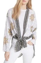 Women's Free People Forget Me Knot Tie Front Kimono - Ivory