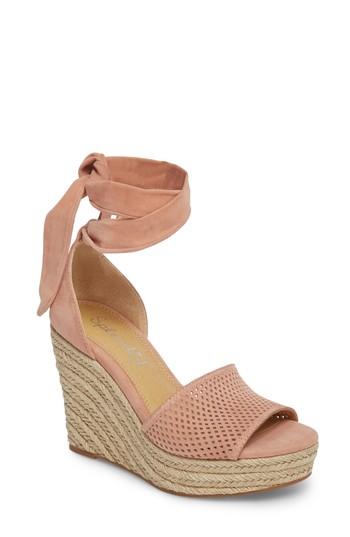 Women's Splendid Bentley Espadrille Wedge Sandal .5 M - Pink
