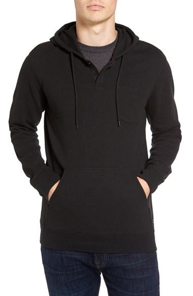 Men's Rvca Thomas Thermal Hoodie - Black