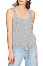 Women's 1.state Tie Front Tank - Ivory