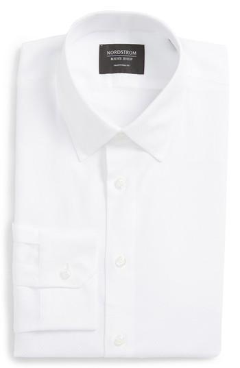 Men's Nordstrom Men's Shop Traditional Fit Solid Dress Shirt .5 32 - White