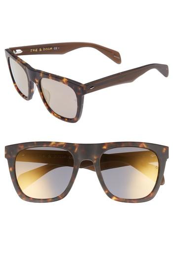 Men's Rag & Bone 54mm Sunglasses - Matte Havana