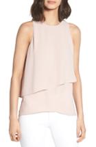 Women's Trouve Tiered Sleeveless Top, Size - Pink