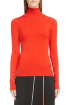 Women's Givenchy Logo Turtleneck Sweater - Red