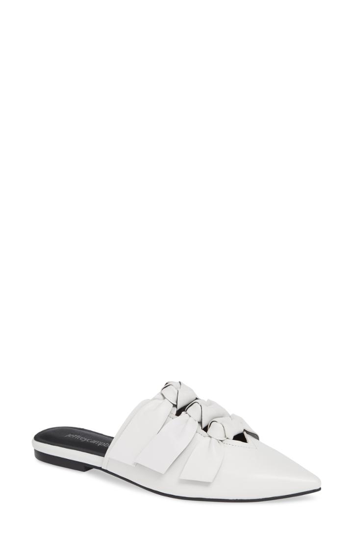 Women's Jeffrey Campbell Charly Knotted Mule .5 M - White