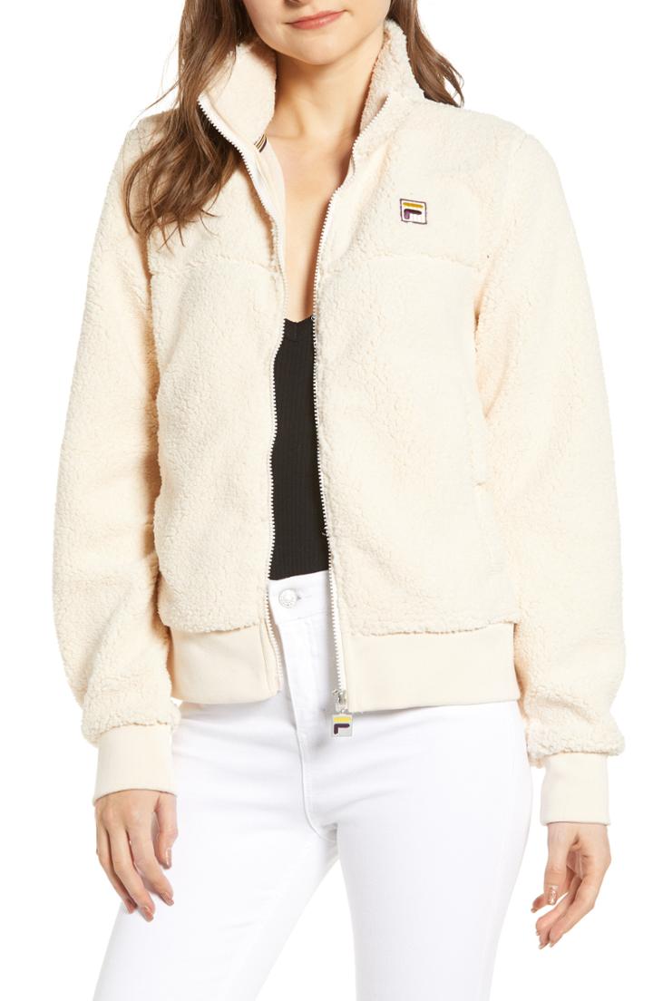 Women's Fila Islae Fleece Jacket - Beige