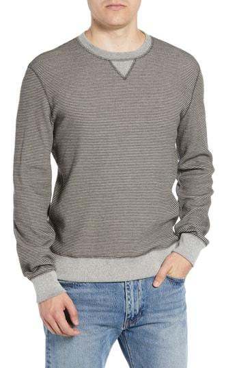 Men's Billy Reid Regular Fit Waffle Crewneck Sweatshirt - Grey