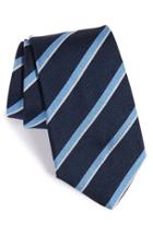 Men's Gitman Stripe Silk Tie, Size X-long - Blue