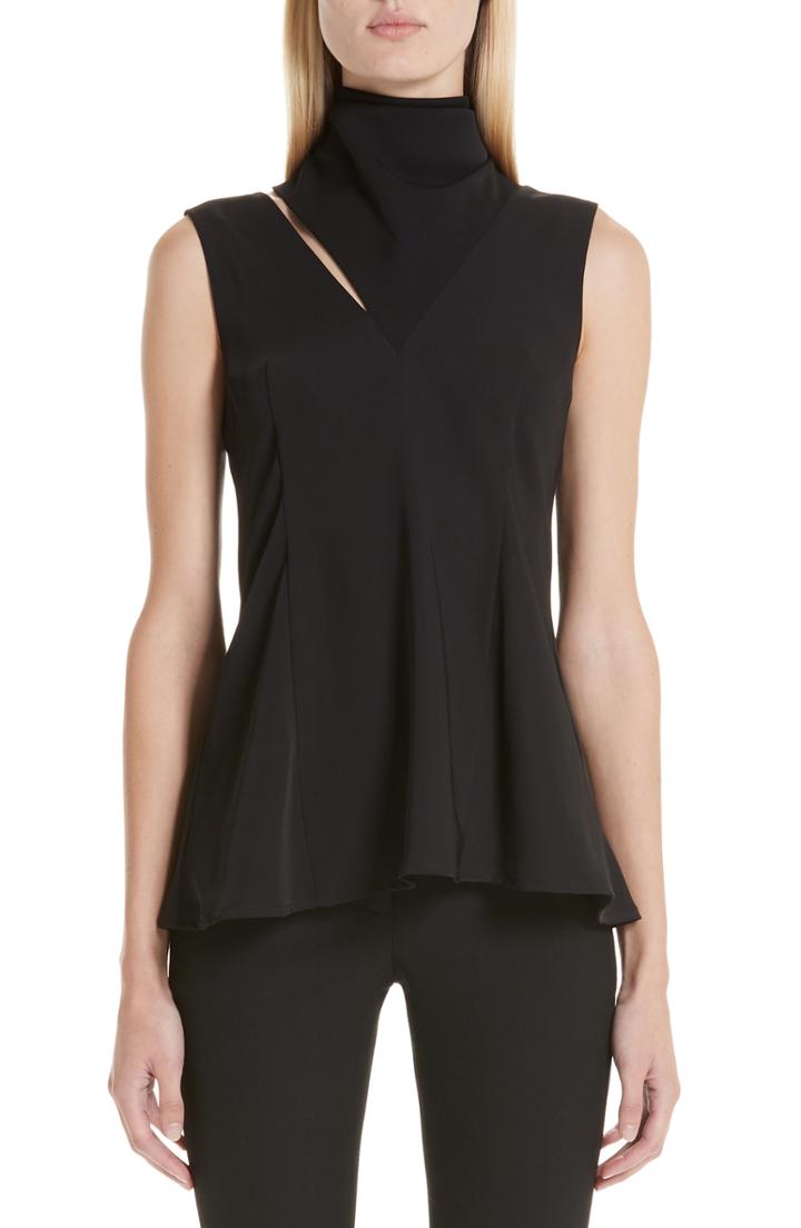 Women's Beaufille Funnel Neck Sleeveless Top - Black