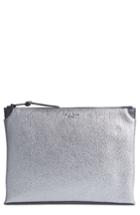 Rag & Bone Medium Buffalo Leather Pouch - Metallic