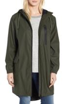 Women's Kristen Blake Hooded Rain Topper Jacket - Green