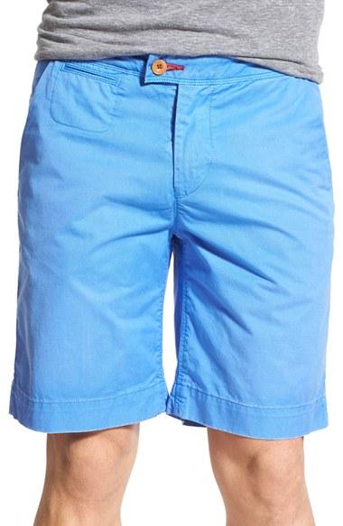 Men's Psycho Bunny 'triumph' Cotton Shorts - Blue