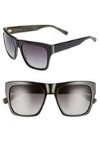Women's Ed Ellen Degeneres 57mm Gradient Square Sunglasses - Black