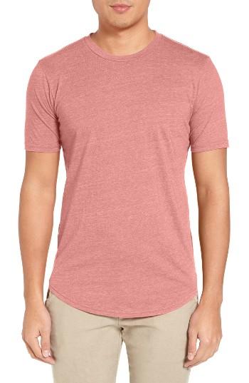 Men's Goodlife Scallop Hem Crewneck T-shirt - Coral