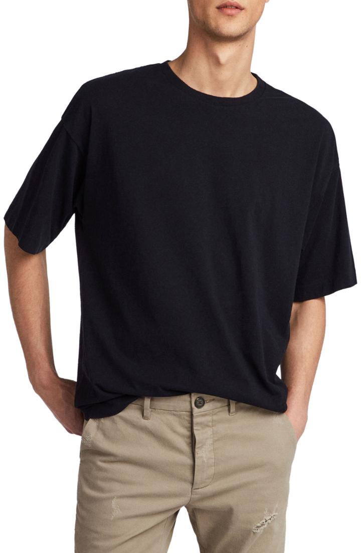 Men's Allsaints Atnom Crewneck T-shirt, Size - Black