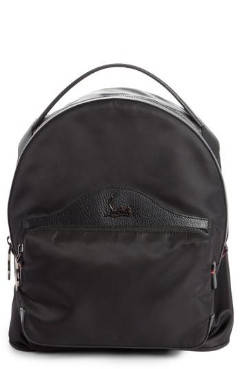 Christian Louboutin Small Backloubi Nylon Backpack - Black